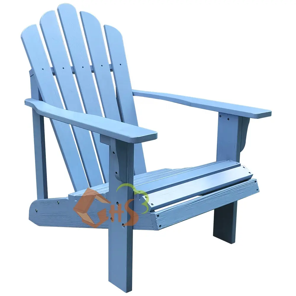 Nuovo stile colore mobili esterni sedia adirondack tronchi di legno comfort sedia adirondack