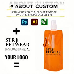 Bouteille d'eau pliable en PVC sans BPA de 500 ml, motif dessin animé, écologique, personnalisable, pour chien, cadeaux de bienvenue pour l'extérieur, vente en gros - Product Image 3