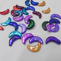 Perles en vrac naturelles d'eau douce, forme lune baroque, sans trou, brillantes et colorées, 16-17 mm, pour bijoux de fête, vente en gros