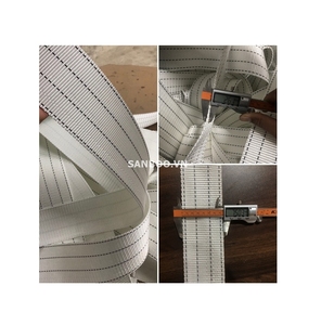 Eslinga de correa de poliéster reforzado de servicio pesado, cargas industriales planas, elevación, manejo seguro con máxima estabilidad de carga - Product Image 1