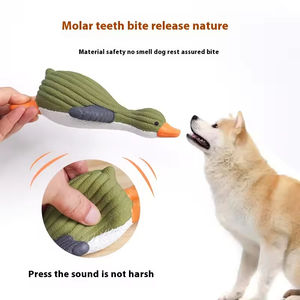 Enten form Gummi Hund Quietschendes Spielzeug Latex <span class=keywords><strong>Monster</strong></span> Interaktives Haustier Kau spielzeug mit Quietschen - Product Image 4