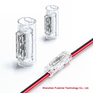 2-контактный медный быстроразъемный клеммный соединитель с корпусом из поликарбоната, без зачистки и пайки, для проводов 18/16AWG — для автомобильного освещения и электроники - Product Image 2