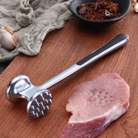 Runchmei - Marteau à viande manuel en alliage de zinc pour attendrir et hacher la viande (côtes de porc et steaks)