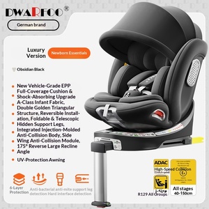 Asiento <span class=keywords><strong>de</strong></span> Seguridad Infantil para Automóvil DWARFOO Alemán, <span class=keywords><strong>Silla</strong></span> Portátil Reclinable para Bebés <span class=keywords><strong>de</strong></span> 0 a 12 Años - Product Image 6
