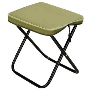 بيع بالجملة قابلة للطي أسود 600D أكسفورد الكربون الصلب التخييم Mazza البراز - Product Image 1