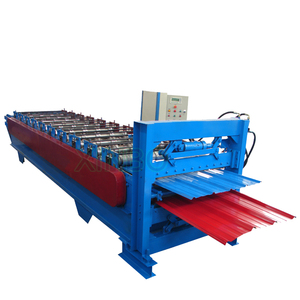 더블 레이어 롤 성형 기계 rollformers 금속 루핑 골판지 강판 벽 패널 타일 만드는 기계 - Product Image 6