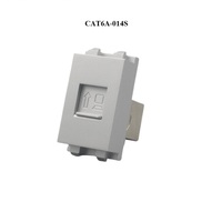 Módulo Extensor de Conector Cat6a Tipo 128 para Montaje en Panel, Acople de Placa de Pared en Colores Blanco, Negro, Dorado, Plateado y Gris