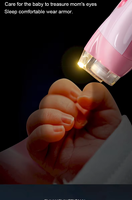 Coupe-ongles électrique sans BPA pour bébé et kit de manucure, pliable avec poignée, prise EU, pour 0-12 mois