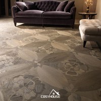 Parquet en bois de chêne multicouche de qualité supérieure Parquet floral Planchers à chevrons pour villa appartement hôtel rénovation intérieure