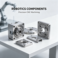 Pièces mécaniques de robot OEM, composants de précision usinés CNC sur mesure, acier inoxydable, Shenzhen