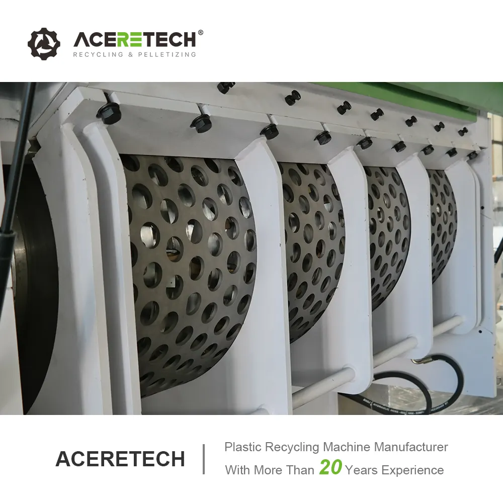 Aceretech HS1200 Abfall-Kunststoff-Einzelwellen-PP/PE-Baufolienrecycling-Schredder zum Werkspreis