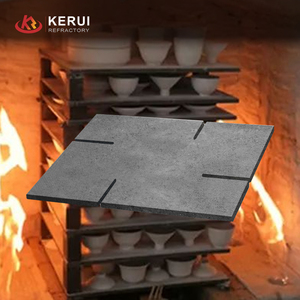 KERUI 1600 ℃   <span class=keywords><strong>Plaque</strong></span> en carbure de silicium (SiC) fritté RSIC pour fours réfractaires avec trous – Prix pour bain d'électrolyse d'alumine - Product Image 1