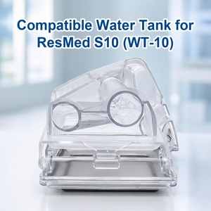 Réservoir d'eau HumidAir compatible pour <span class=keywords><strong>ResMed</strong></span> <span class=keywords><strong>AirSense</strong></span> <span class=keywords><strong>10</strong></span> Elite AutoSet, chambre de remplacement durable pour système d'humidification S10 - Product Image 1