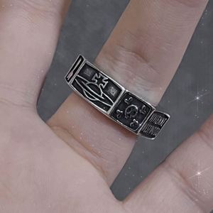 <b>Cross</b> Irregular Star Finger <b>Rings</b> for Women Y2K Jewelry Dark Style Punk <b>Rings</b> Black <b>Cross</b> Star Animal Spider Aesthetic <b>Rings</b> - Product Image 3