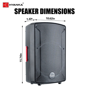 HYANKA <span class=keywords><strong>S</strong></span>-1202 Kit de Mezclador Activo de 6 Canales y 12 Pulgadas, Altavoces Pasivos Dobles de 12 Pulgadas, Sistema de Sonido de 150W RMS, Altavoces para DJ en Exteriores - Product Image 4