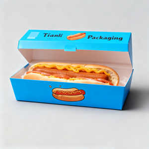 Özelleştirilmiş sıcak satış <span class=keywords><strong>Hot</strong></span> <span class=keywords><strong>Dog</strong></span> beyaz Kraft kağıt kutu tasfiye gıda sandviç konteynerler kutusu <span class=keywords><strong>Hot</strong></span> <span class=keywords><strong>Dog</strong></span> ambalaj kutuları - Product Image 4