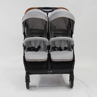 Poussette Double légère compacte pliable côte à côte pour nouveau-né