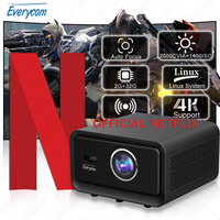 Proyector Oficial Netflix Highlight 2000CVIA 4k, Cine en Casa, Wifi, 3D, 4k Full HD, Proyector Nativo 1080P