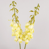 Carillon éolien Vanille Fleur Célébration De Mariage Cloche Orchidée Grand Carillon éolien Tissu De Soie Unique Décoration De Fleurs Artificielles