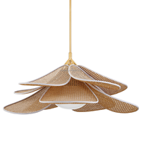 Lampe suspendue en rotin de couleur personnalisée, éclairage de la plus haute qualité, décoration, forme personnalisée, lampe suspendue, décoration intérieure
