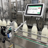Machine de codage en ligne multifonctionnelle à jet d'encre pour codes QR, codes-barres, dates, logos et numéros, pour l'impression sur sacs et métaux