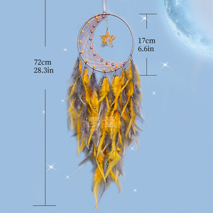 <span class=keywords><strong>Attrape</strong></span>-rêves bohème fait main <span class=keywords><strong>en</strong></span> turquoise avec anneau <span class=keywords><strong>en</strong></span> fer, pierres de cristal et plumes, idéal <span class=keywords><strong>pour</strong></span> la décoration murale de la maison (vente <span class=keywords><strong>en</strong></span> gros) - Product Image 6
