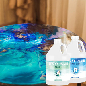 Kit de résine époxy de haute qualité 1 gallon/set, résistant au jaunissement, transparent comme du cristal, pour moulage et revêtement. - Product Image 3