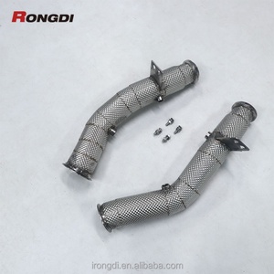 RD Performance Downpipe haute performance en acier inoxydable pour Mercedes-Benz AMG C43 E43 E400 Downpipe W205 M276 3.0T 2017+ - Product Image 3