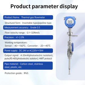 <span class=keywords><strong>Medidor</strong></span> de Flujo Másico de <span class=keywords><strong>Gas</strong></span> Térmico <span class=keywords><strong>para</strong></span> Medición de Aire, <span class=keywords><strong>Gas</strong></span>, Nitrógeno, Oxígeno y Biogás, Flujo Másico Directo, Pantalla Digital, Salida de 4-20 mA - Product Image 6