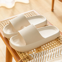 Claquettes d'été à talon épais pour femmes, en EVA souple, pour intérieur et extérieur, chaussures de maison pour hommes et femmes, claquettes de salle de bain tendance à plateforme