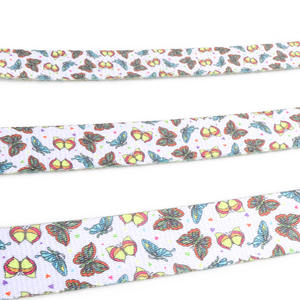 Colliers pour <span class=keywords><strong>chien</strong></span> en sangle épaisse de la série Designer, 12 couleurs, best-sellers, avec boucle en or rose, imprimé floral, toutes saisons - Product Image 2