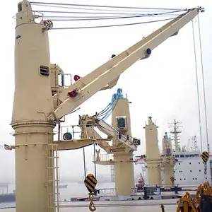 Çin sıcak satış ağır açık deniz mafsallı vinç bomu 25 ton 30 ton deniz gemi vinci fiyat