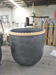China factory silizium hartmetall graphit tiegel für aluminium schmelzen - Product Image 2