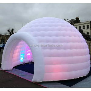 Dôme lumineux LED gonflable portable de grande taille rose pour les événements de fête, dôme gonflable en forme d'igloo - Product Image 3