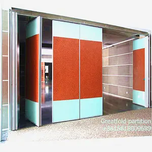 Perjamuan akustik dioperasikan dinding dapat digerakkan fungsi hotel panel partisi aula layar pembagi