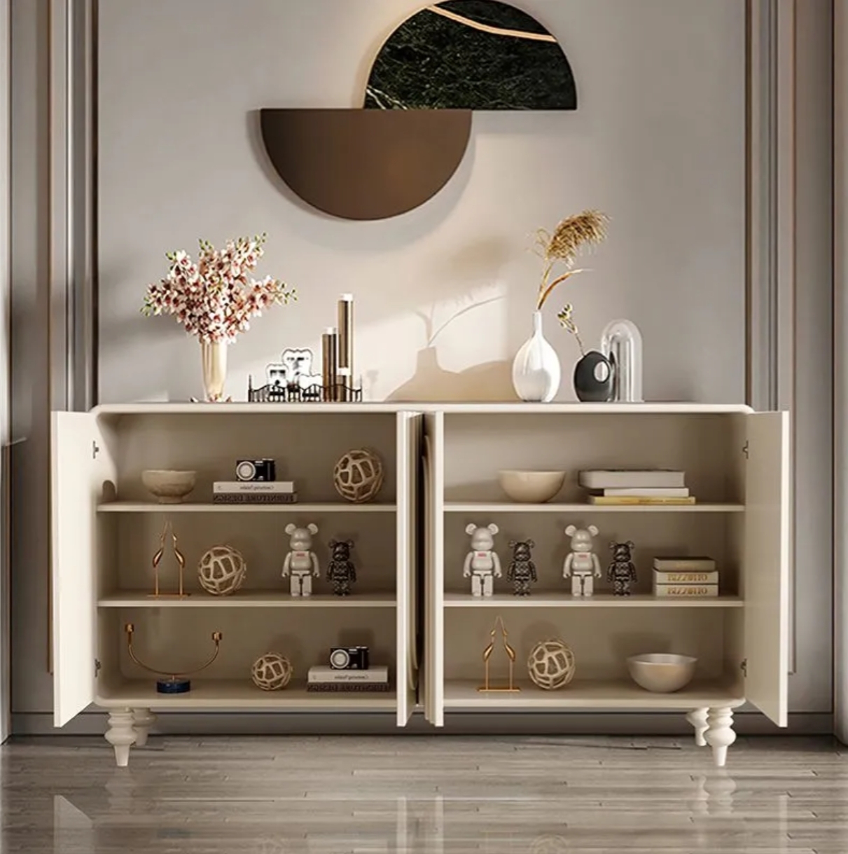 Entrance Cabinet Light Luxury Style Door Entry Sideboard Modern
