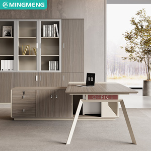 โต๊ะทำงานสำนักงานสำหรับคนเดียว เฟอร์นิเจอร์สำนักงานธุรกิจ โต๊ะทำงานผู้บริหาร โต๊ะและเก้าอี้สำนักงานผู้จัดการ - Product Image 6