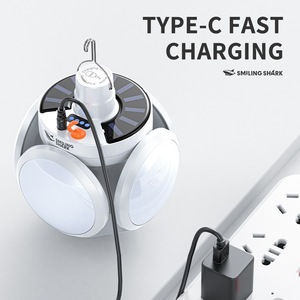 Smiling Shark Cob Led <b>Light</b> <b>Usb</b> <b>Rechargeable</b> Ceiling Mount Outdoor Indoor Lighting - Product Image 4