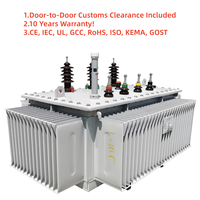 Transformateur de distribution immergé dans l'huile 1600 kVA 13,8 kV vers 400 V triphasé à enroulement en cuivre pour l'alimentation industrielle
