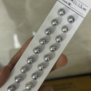 Perlas de Agua Dulce Semiporosas en Forma de Medida de 6 mm, Perlas Pequeñas Impecables y Limpias, Perlas Sueltas Dispersas - Product Image 1