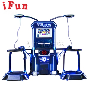 Piattaforma VR per Due Giocatori, Simulatore VR per <span class=keywords><strong>Giochi</strong></span> di Battaglia e Sparatutto, Macchine Video per Corsa e Tiro in Realtà Virtuale - Product Image 1