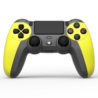 Manette de jeu sans fil personnalisée P4 4.0, gyroscope six axes, bande lumineuse, matériau ABS, compatible avec PC et Android