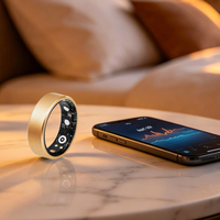Bague connectée ECG en acier inoxydable, étanche IP68, autonomie de 5 à 10 jours, score de prêts, fréquence cardiaque, température corporelle, Goodix