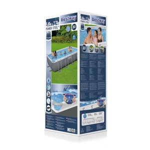 <span class=keywords><strong>Bestway</strong></span> 56465 18 'x 9' x 4 'Power Marco de acero sobre el suelo <span class=keywords><strong>Rectangular</strong></span> Juego de <span class=keywords><strong>piscina</strong></span> al aire libre - Product Image 6