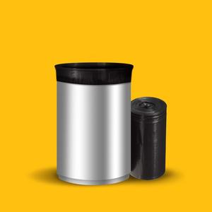 150 Count Unscented Black Trash Bags 1.1 MIL Plastic Garbage Bags - Product Image 5