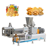 Nouvelle extrudeuse à double vis en acier inoxydable pour collations de maïs soufflé chips de pop-corn-Machine de fabrication de collations à haute productivité