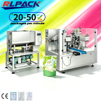 Machine de remplissage rotative numérique électrique automatique pour Doypack, étiquetage et emballage de liquides alimentaires, haute productivité, pour sachets souples