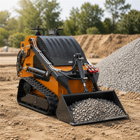 Mini-chargeuse compacte sur chenilles homologuée CE, prix usine, avec moteur diesel/électrique pour travaux municipaux