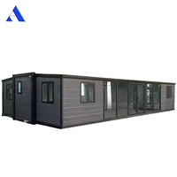 Maison modulaire préfabriquée extensible et mobile en conteneur maritime de 40 pieds (11,8 mètres) à vendre