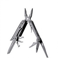 Outil multifonction pliable robuste avec pinces à bec effilé et embouts de tournevis pour EDC, camping, maintenance, directement de l'usine